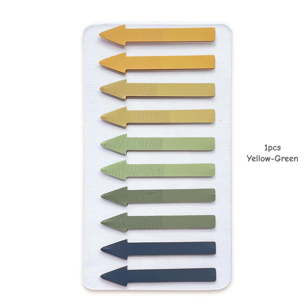 1/12 Stück Pfeilfarbige Haftstreifen Haftnotizen Mini 200 Blatt pro Notizblock, Farbverlaufspfeil Indexaufkleber Tagebuch