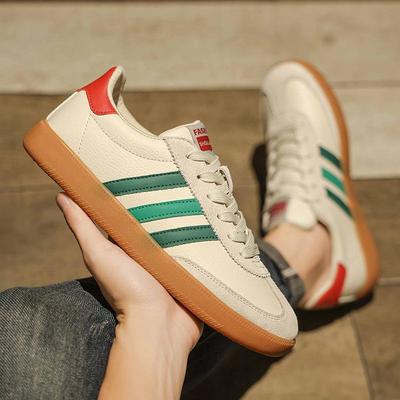 Ténis Retro Unisex de Alta Qualidade - Elegantes Inspirados em Forrest Gump, Ténis Alemães de Cano Baixo para as Quatro Estações