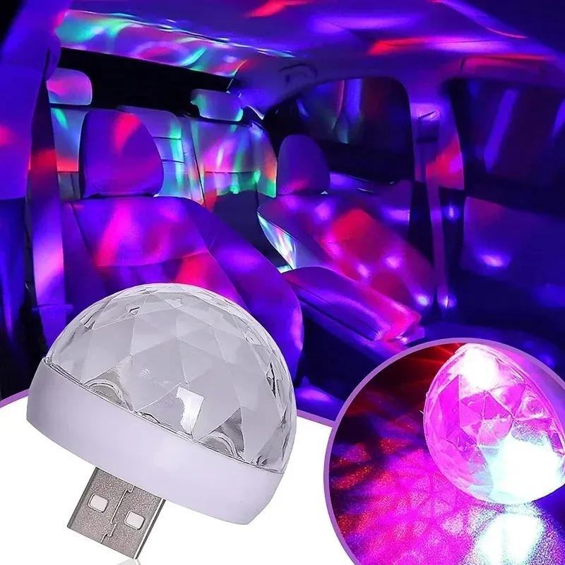 Car Led Auto Lamp USB Ambient Light, Portable Led Car Atmosphere Lights