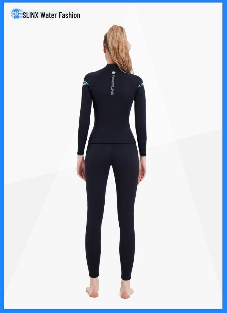 In-Stock 2mm Women's Split Wetsuit for Cold Protection & Jellyfish Safety - Ideal for Surfing & Winter Swimwear