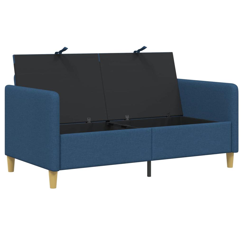Blue Storage Sofa 152 x 78 x 87 cm Polyester