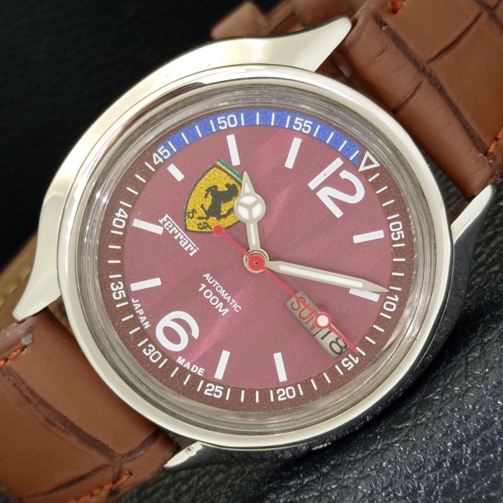 

ВИНТАЖНЫЕ МУЖСКИЕ АВТОМАТИЧЕСКИЕ ЧАСЫ SEIKO 7019A ЯПОНИЯ С ЦИФЕРБЛАТОМ FERRARI a700491-5 R203-a700491