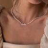 Custom Letter Name Necklace Stainless Steel Minimalist Pendant Personalized Gift