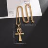 Retro Style Stainless Steel Horus Eye Pendant Necklace Mens Religious Jewelry