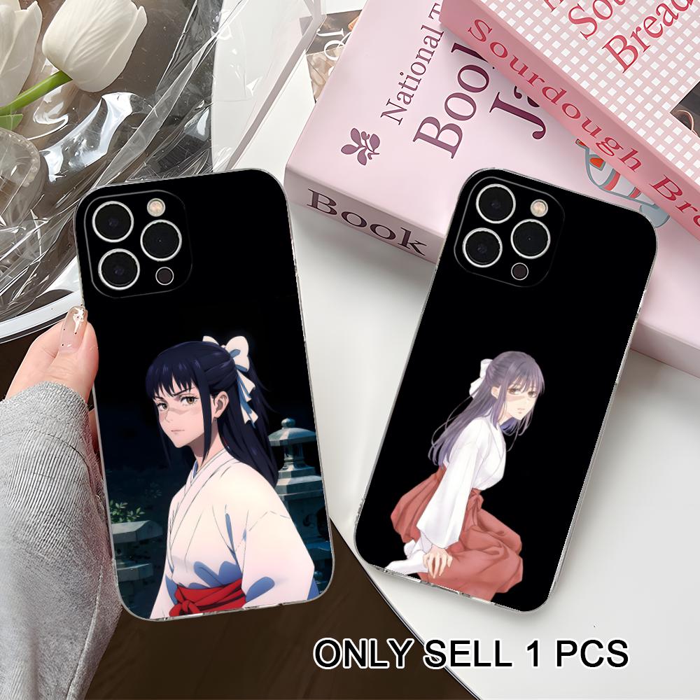 JJK Utahime Iori Clear TPU Mobile Case for iPhone 17 16 15 14 13 12 11 X XR XS Air Pro Max Plus Mini Colorful Cover