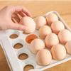 2-lagige Kühlschrank-Eieraufbewahrungsbox Schubladentyp 32 Fächer Eieraufbewahrungsständer Große Kapazität Platzsparend Eierdispenser Küche