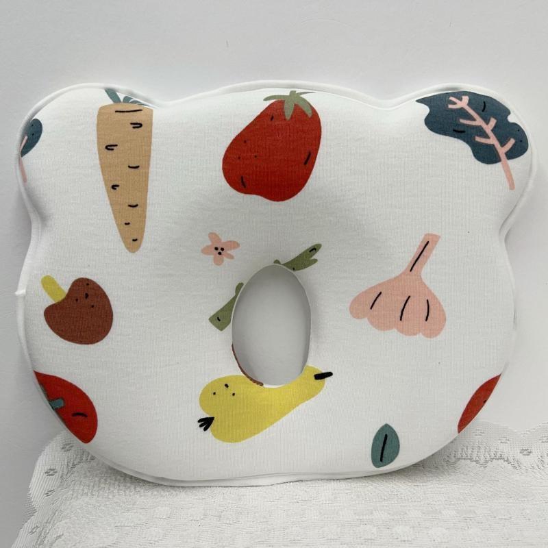 Baby Kopfformkissen Memory-Schaum Anti-Überrollen Säuglingskissen zur Vorbeugung & Korrektur des Flachkopfsyndroms Kleinkind Orthopäisches Positionierungskissen