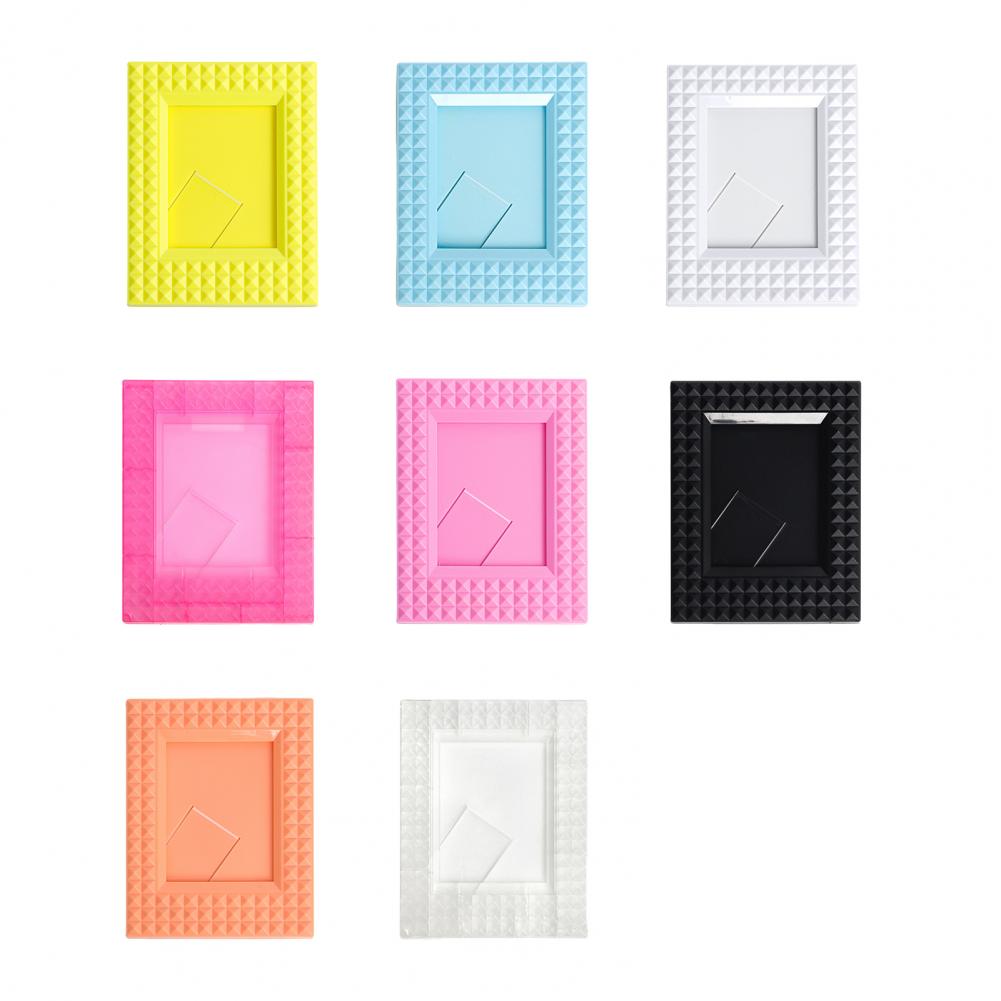 3 Zoll für Polaroid Instax Mini Fotorahmen Desktop-Deko Dekorativer Fotokartenhalter Vertikaler Fotoständer Rahmen