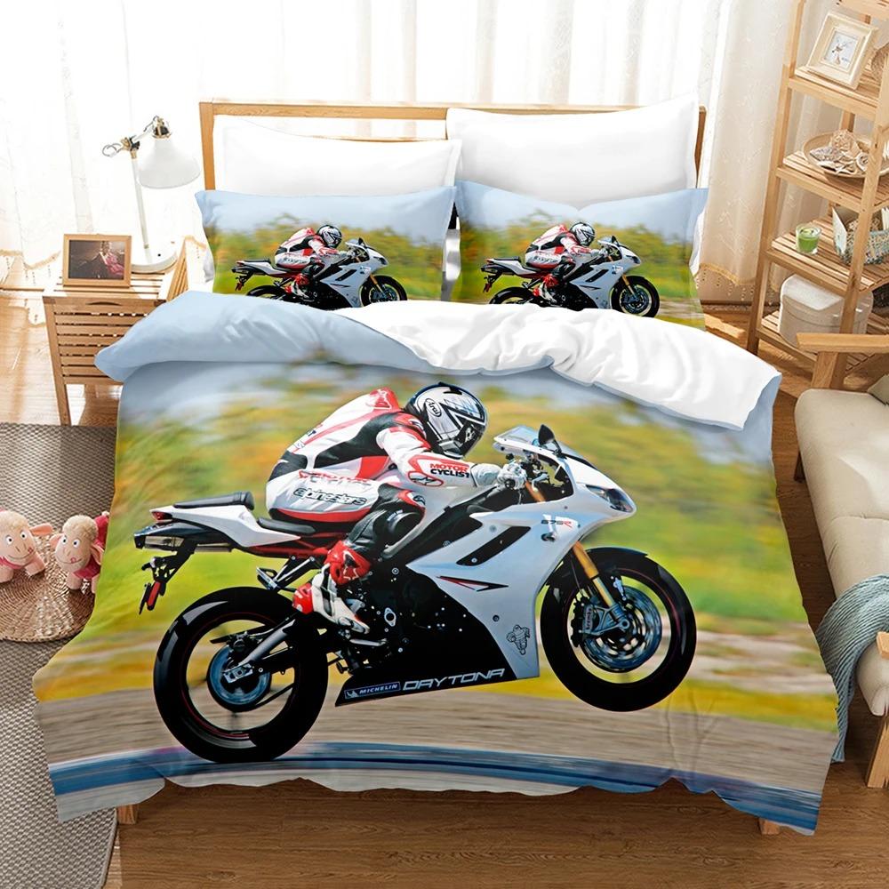 Comforter Super Cool Motorcycle Au Queen Bedding S Kidstwin Full Queen King Bedroom Set Bedclothes 100% Quality