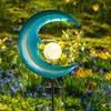 Solar Powered Garden Lights With Crackle Glass Globe Stars Moon Garden Solar Stake Light Outdoor Led Landscape Lighting for Path