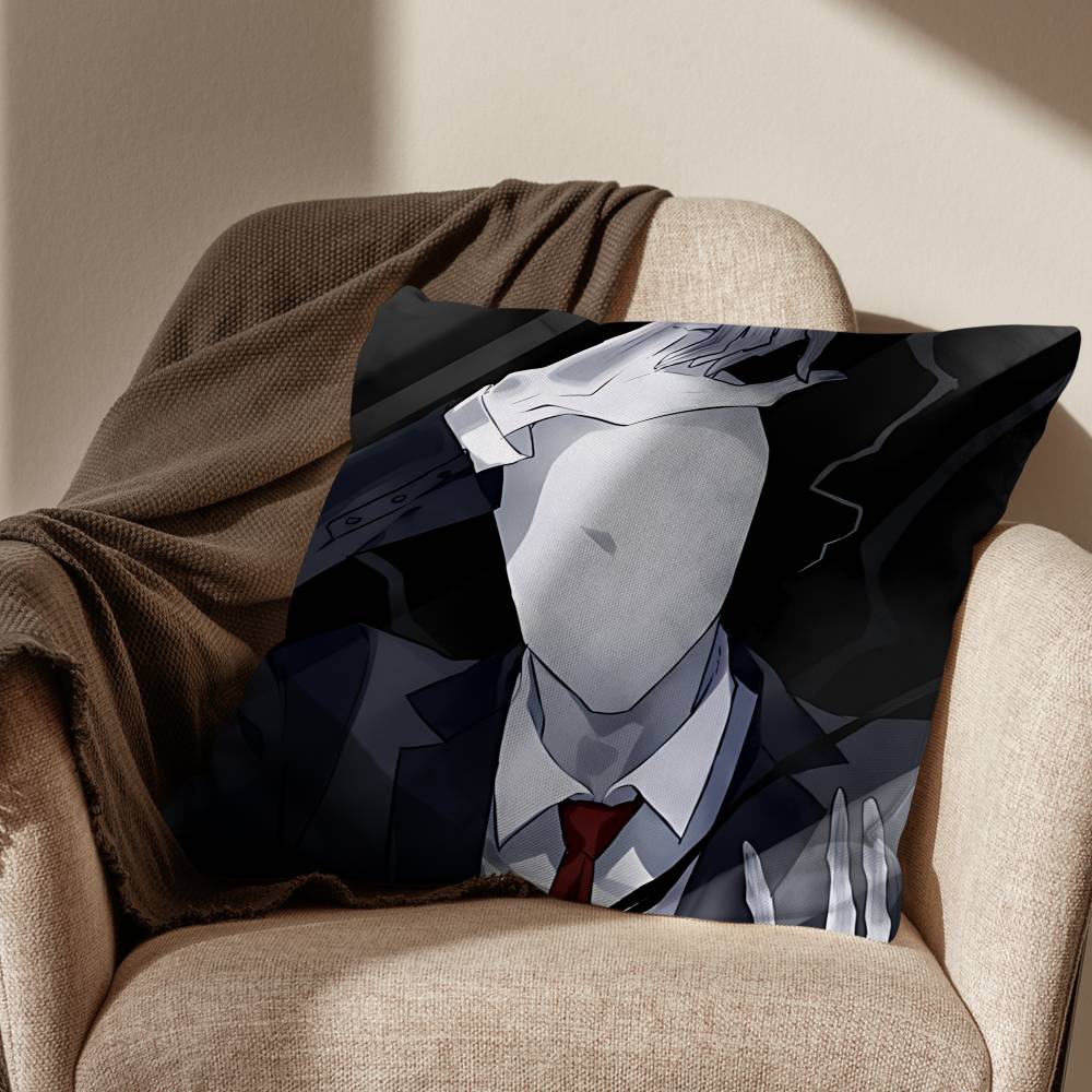 game cool Slender Man Pillow Case Office Cushions Suitable For Sofa Car Bedroom Decorative Cushion Cover