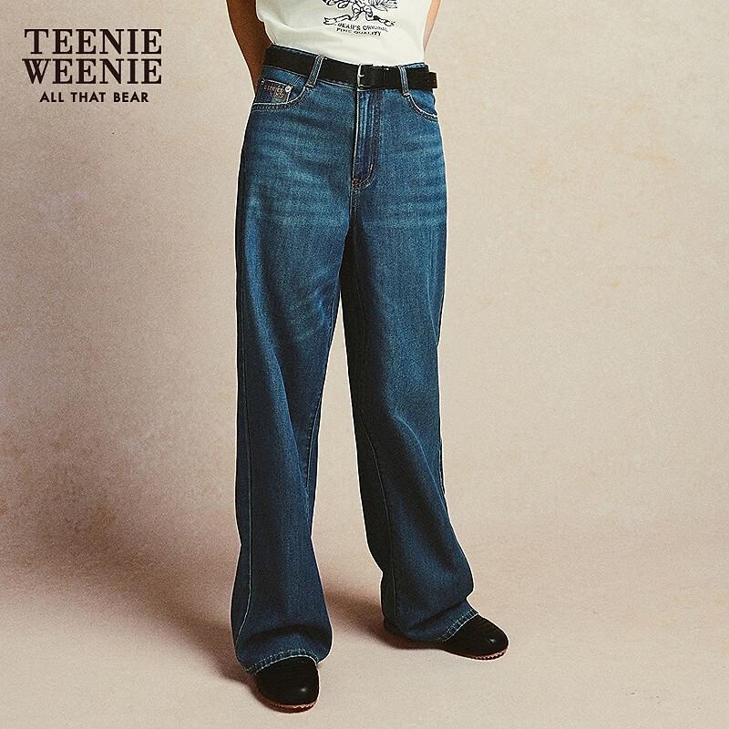 

Teenie Weenie Women s Loose Wide-Leg Jeans L