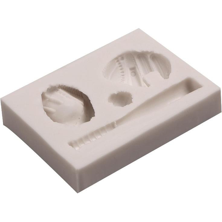 3D Baseball Fondant Molds Sports Ball Silicone Molds Sports Theme Baking Tools for Cake Decoration Chocolate Candy Baking Polymer Clay Cupcake Topper