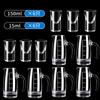 6pcs Mini Wine Cups Set 10/15/25ml Shot Glass Transparent Drinkware Tall Foot Goblet Liquor Spirits Glasses Drinking Cups