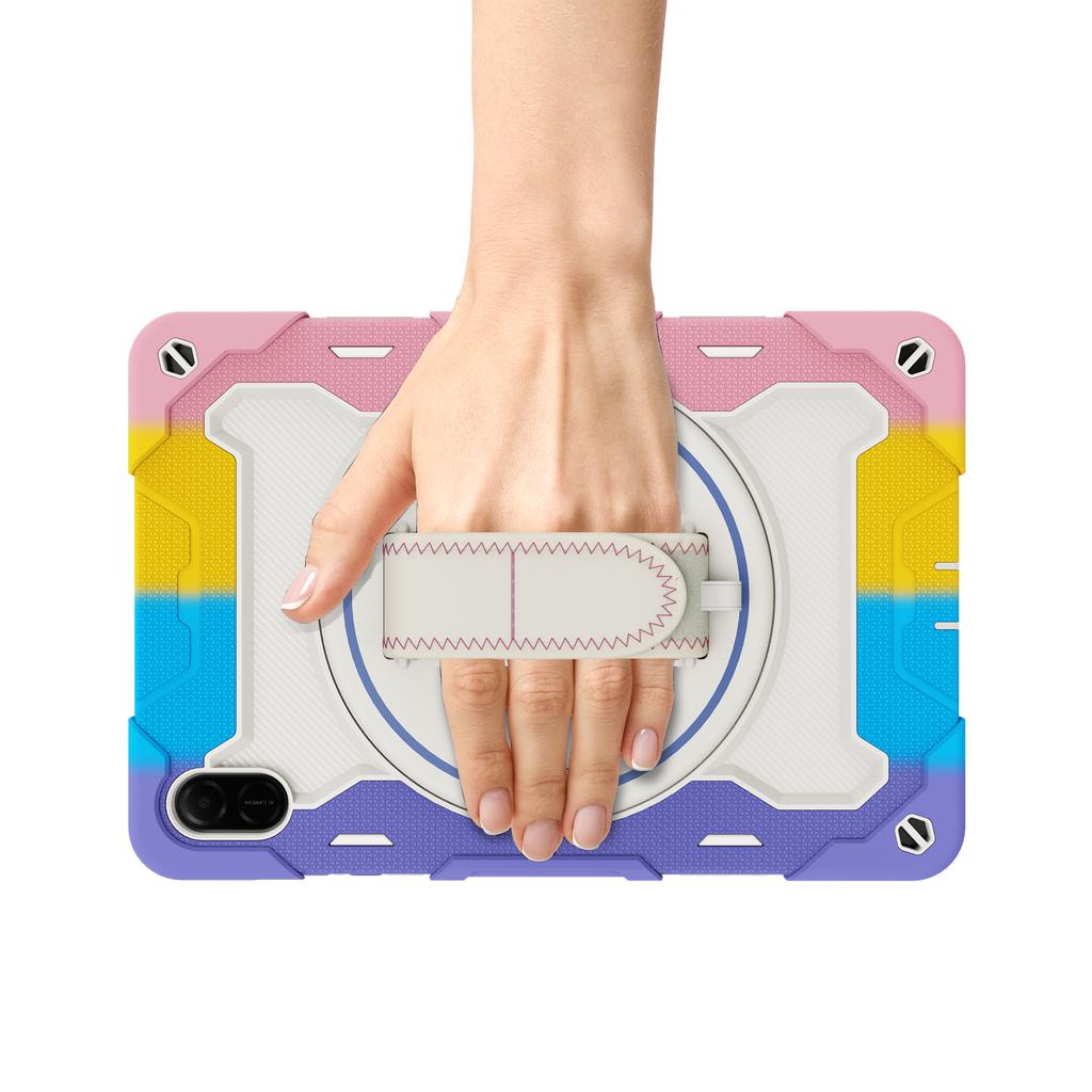 For Honor Pad X9/X8a Case Kickstand Hand Strap PC+Silicone Tablet Cover