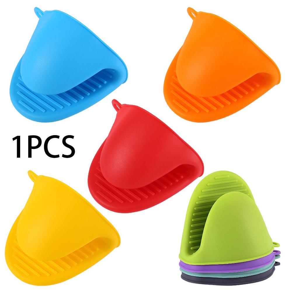 1PC Thick Silicone Oven Gloves Heat Resistant Anti-Scald Gloves for Cooking Pinch Grips Pot Holder Silicone Kitchen Accessories