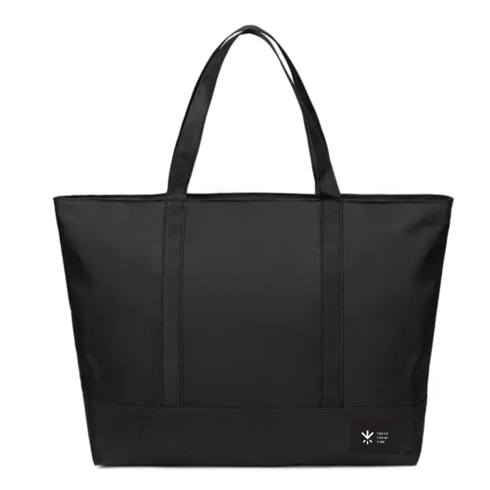 

TAKIBI Tote Bag Large Capacity Shoulder Bag Casual Bag Oxford Cross Eco Bag Unisex Manufacturer Part [TOKYO TIME] Men s Women s Number TTT-008 чорний