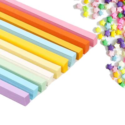 180 Velletjes Sterren Origami Papier 17 Assortiment Kleuren Ster Papierstrookjes voor Knutselen Gelukster Decoratie DIY Hand Art Craft