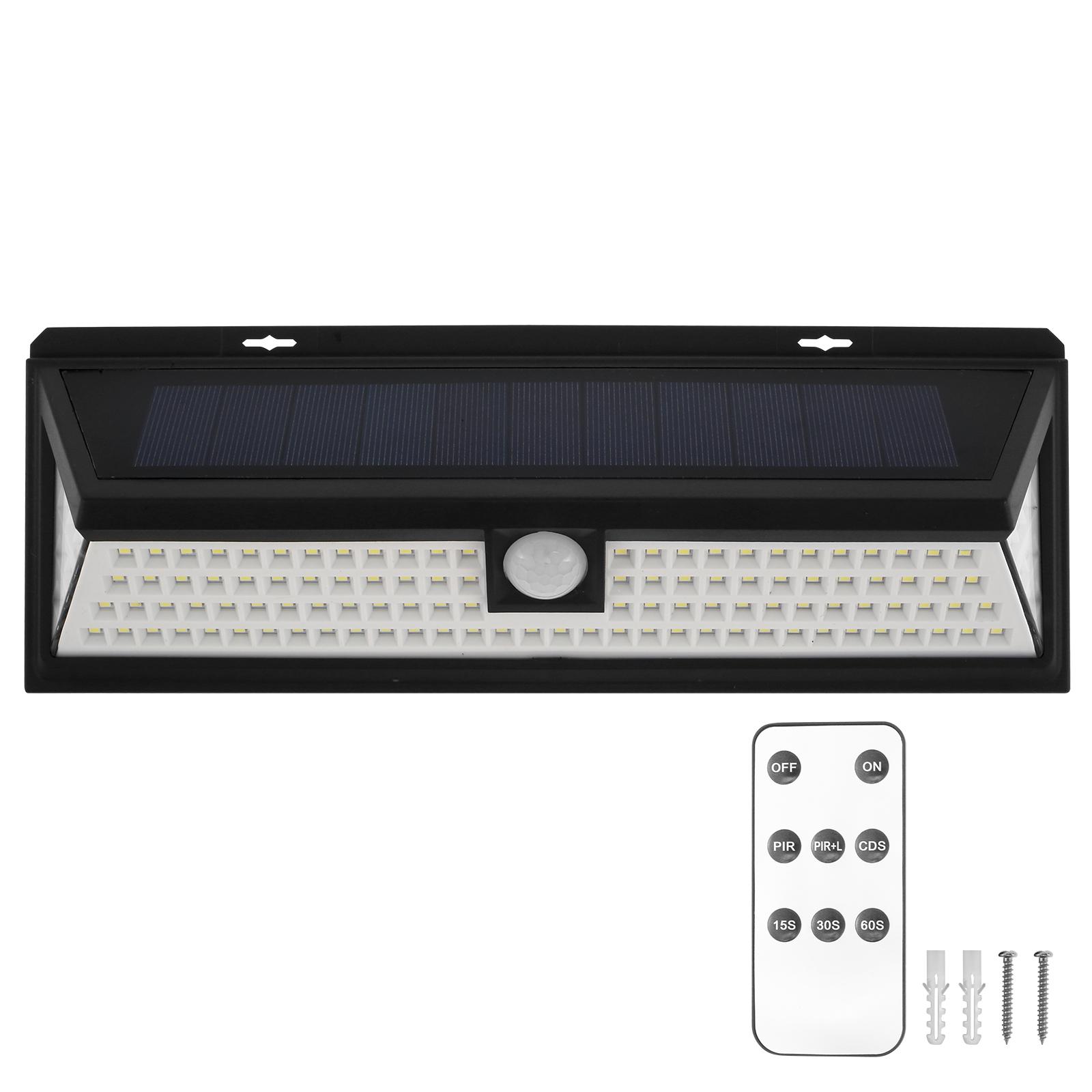 

118LED Solar RV Porch Light IP65 Waterproof 3 Modes RV Motion Sensor Light with Remote Control 270 ° Angle Camper Outdoor Lights