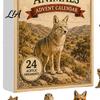 Holiday Box Gifts Animals Advent Calendar 2026, 24-Day Christmas Countdown with 24 Pcs 2D Party Favors Acrylic Wild Animal Pendants, Gift for Family,
