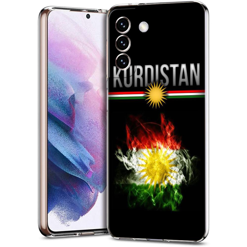 

K-Kurdistan Flag Phone Case for Samsung Galaxy S23 S20 FE S22 S21 Ultra M21 M22 M32 S10 S10E S9 S8 Plus 5G Transparent Shell Bag Samsung S22 Ultra 5G