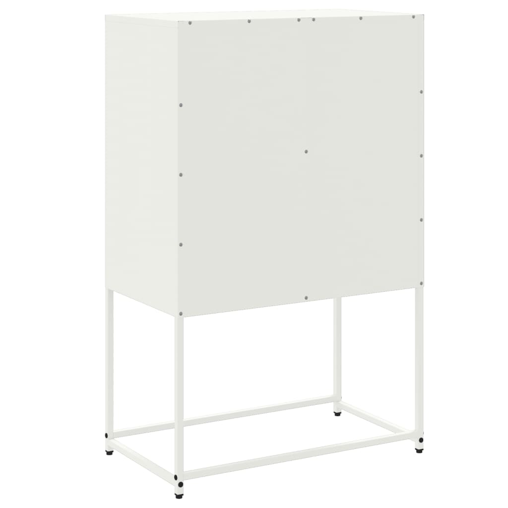 Vidaxl Szafka, Biała, 68,5X38,5X107 Cm, Stal