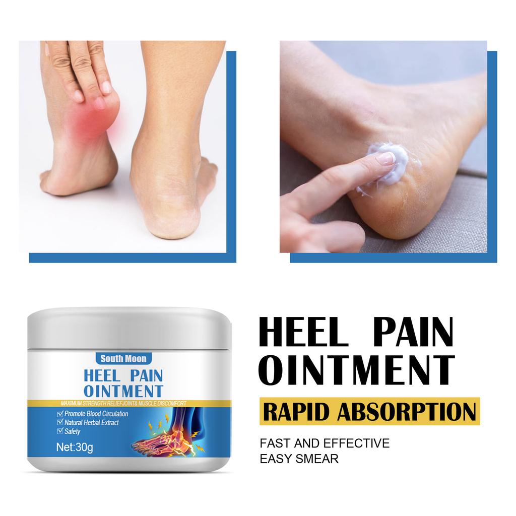 South Moon Heel Care Cream for Cracked Heels, Joints, Toes, Moisturizing Skin Softener & Massage Balm