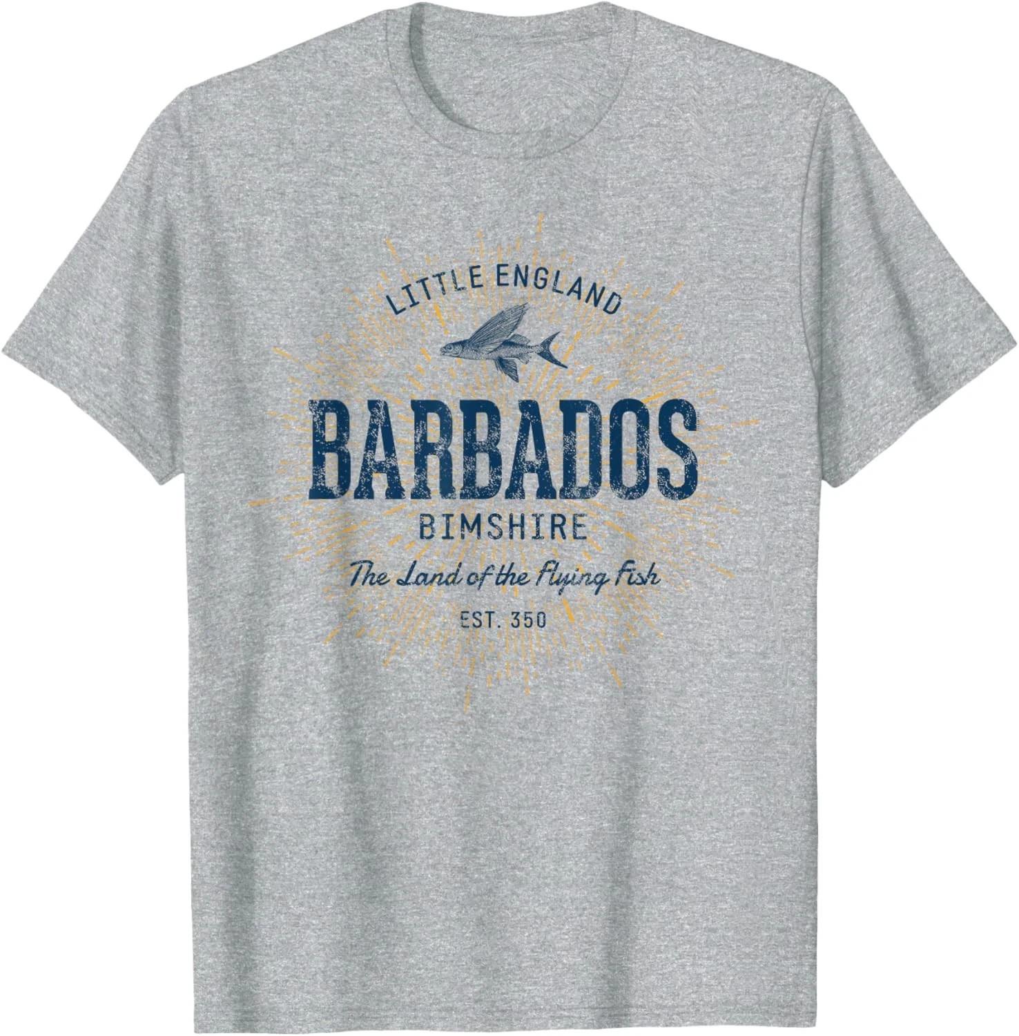 Barbados T-Shirt Retro Vintage Style Caribbean Island Travel Gift Tee S разноцветный