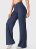 Cross V-Waist Wide-Leg High Elasticity Quick-Dry Yoga Pants for Pilates and Dance