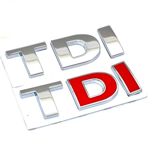 Έμβλημα Σήμα 3D TDI Αυτοκόλλητο Στυλ Αυτοκινήτου για POLO Golf 7 Tiguan JETTA PASSAT b5 b6 MK4 MK5 MK6 MK7 αυτοκόλλητο αυτοκινήτου