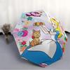 1pc Alice Flowers Cartoon Automatic Folding Umbrella,Lightweight Design, Fashion Lovers A0819046