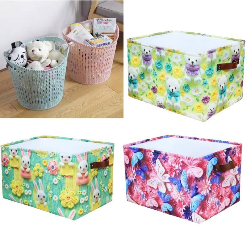 Frozen Foldable 3d Storage Basket For Kids Room With Eva Base Characters Included