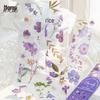 MomoPET Floral Journey Bookmark Collection: Semi-Transparent Page Clips with Four Seasons Flowers.