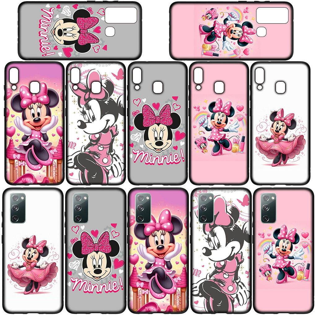 Phone Case for iPhone 17 16 15 Xiaomi Poco F8 F7 X7 X6 M8 C85 C75 C71 Redmi Note 14 13 12 11 Pro Max A3 A4 14C 13C 15C Anime Minnie Mouse Pink Cover