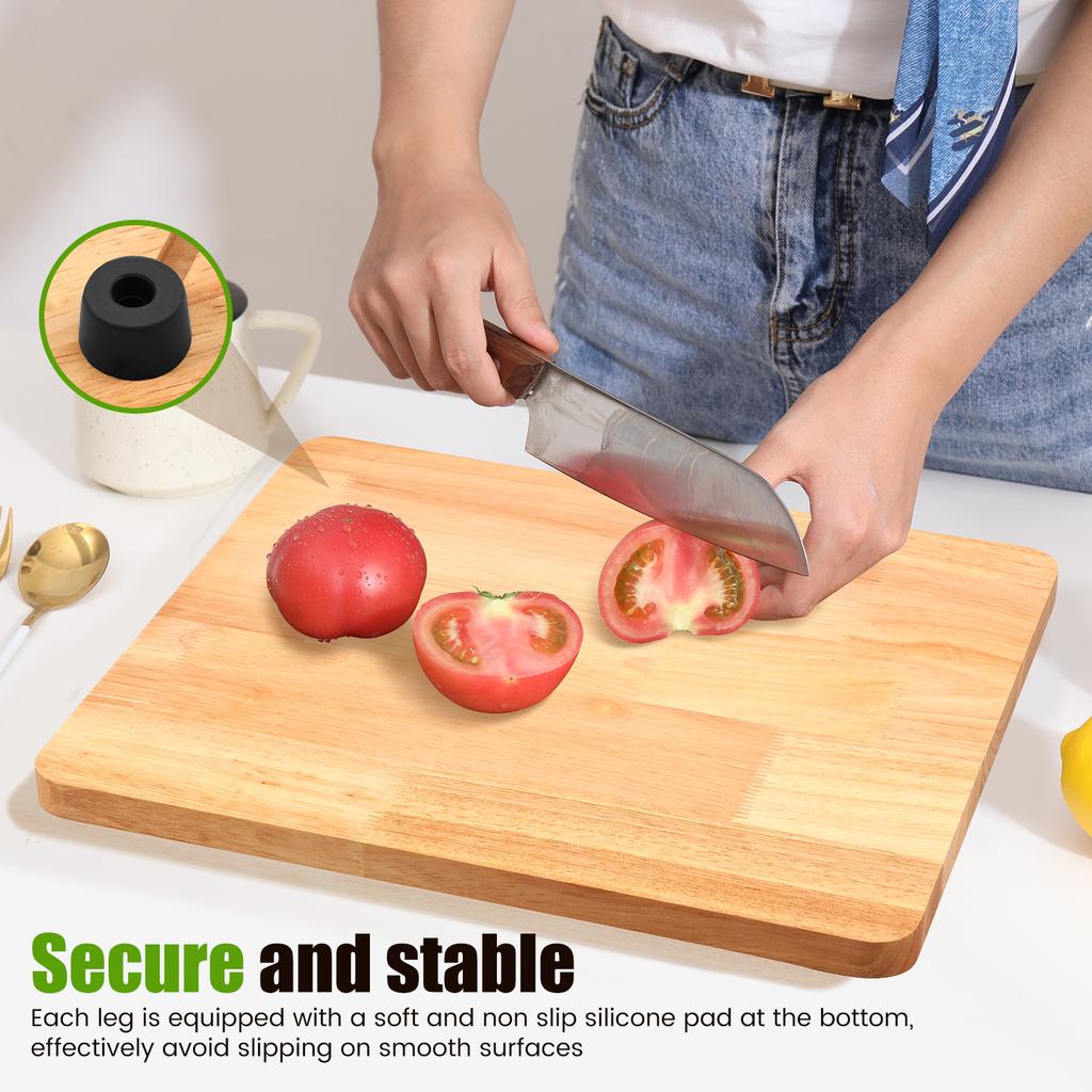 RV Sink Cover Cutting Board Adjustable RV Cutting Boards Wood Camper Chopping Board with Non Slip Adjustable Legs for RV Boats