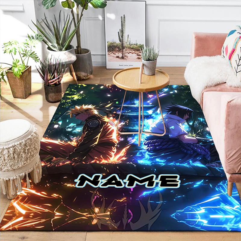 Custom 1Pc Naruto Fire Determination Rug Office Carpet Indoor Outdoor Entrance Doormat Nonslip Soft And Comfortable Living Room D2915191