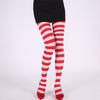 Pantimedias a rayas estilo gótico Punk para mujer, medias largas de arco iris, medias elásticas ajustadas de cintura alta para Halloween y Navidad