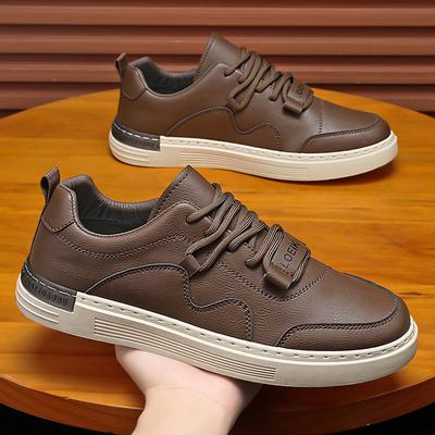 New Fashion Men's Board Shoes Versatile Men Sneaker Anti Slip Trend Casual Shoes Retro Wear-Resistant European Style Board Shoes