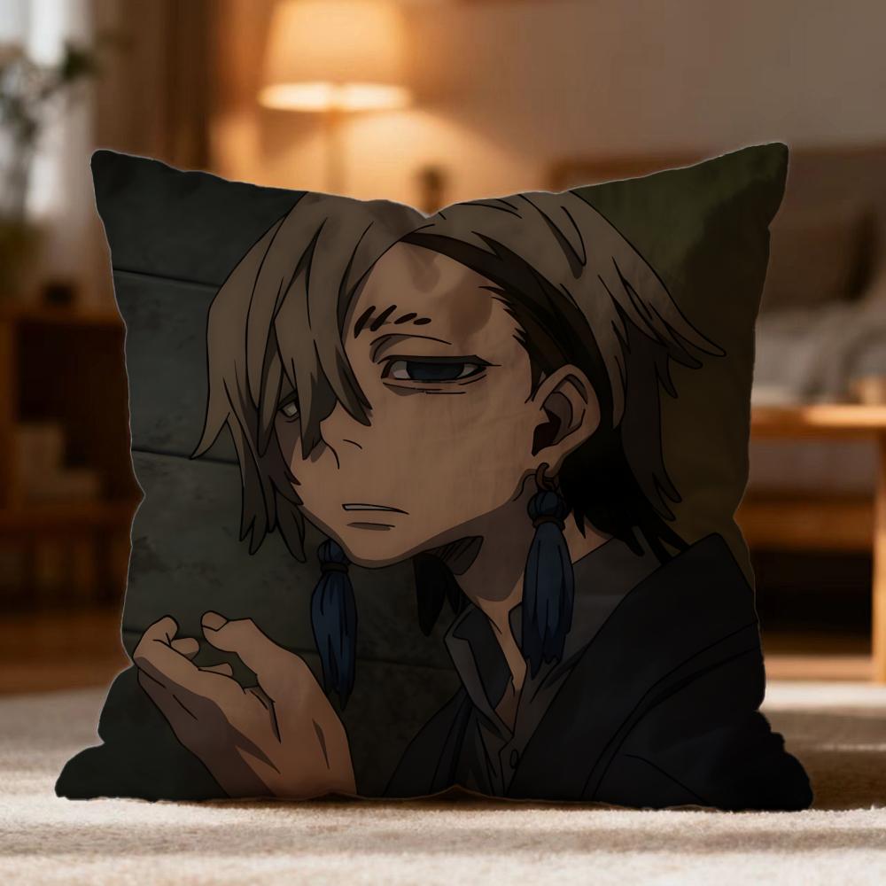 Popular GGachiakutaed Cushion Cover Soft Washable Pillow Case Multi-Scene for Couch Bed Travel Office Use