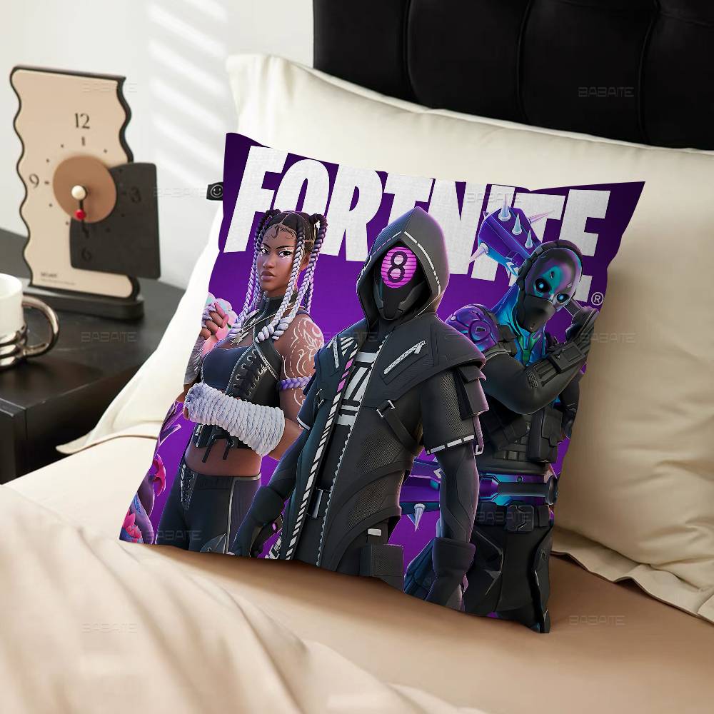 Cartoon Video Game F-Fortnites Cushion Cover Inches Farmhouse Decor Home Throw Pillow Covers For Couch Decorations