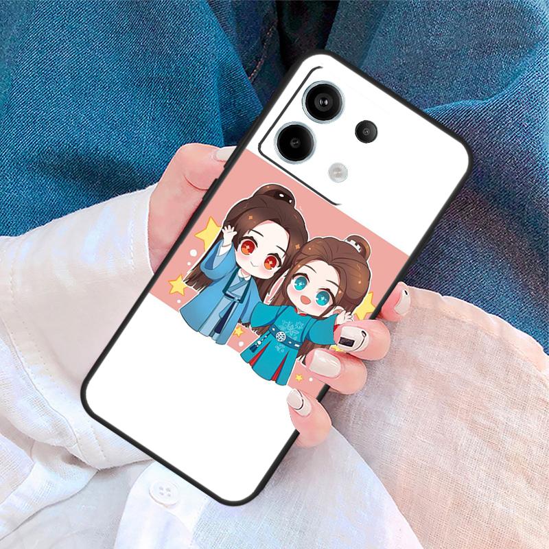 WORD OF HONOR Chibi Cover For Xiaomi Redmi Note 14 Pro 13 12 11 9 10 9S 10S 11S 12S Redmi 10C 12C 13C 14C Case
