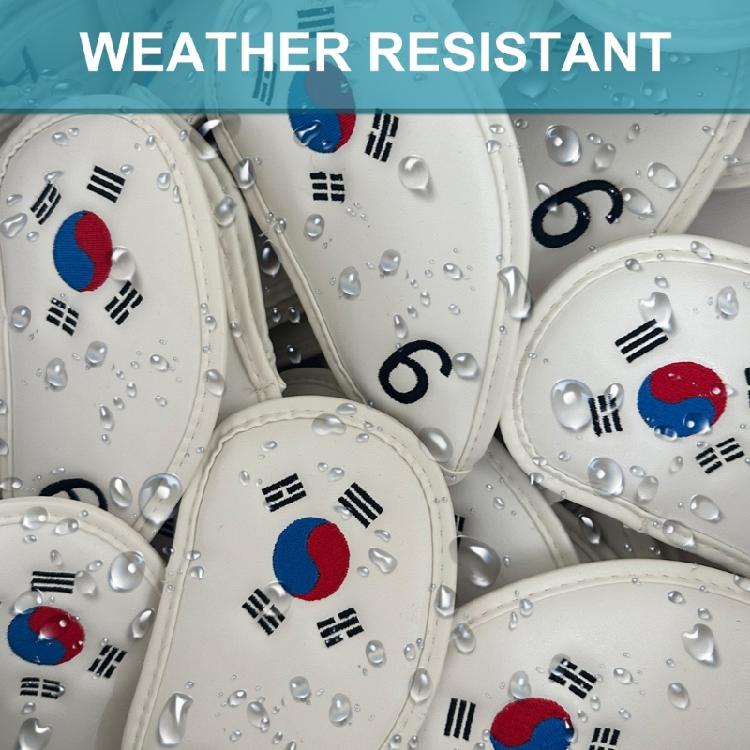 10 Stück PU-Leder Eisen und Wedges Golfschläger Kopfbedeckung Golf Eisen Headcover Schutzhülle zum Schutz Ihrer Golfschläger