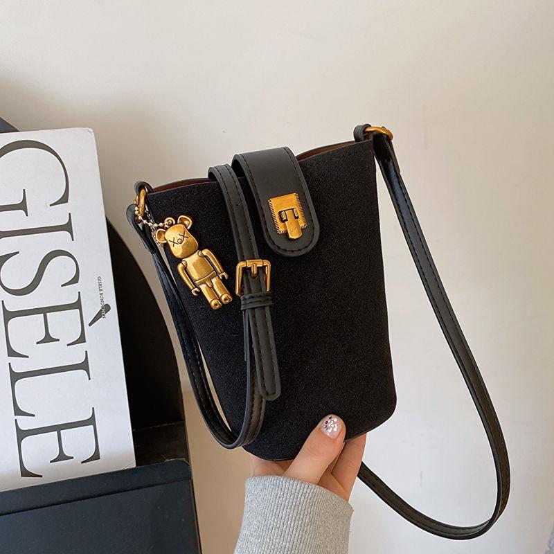 IELGY Women's High-end Mobile Phone Bag Frosted Shoulder Crossbody Bag