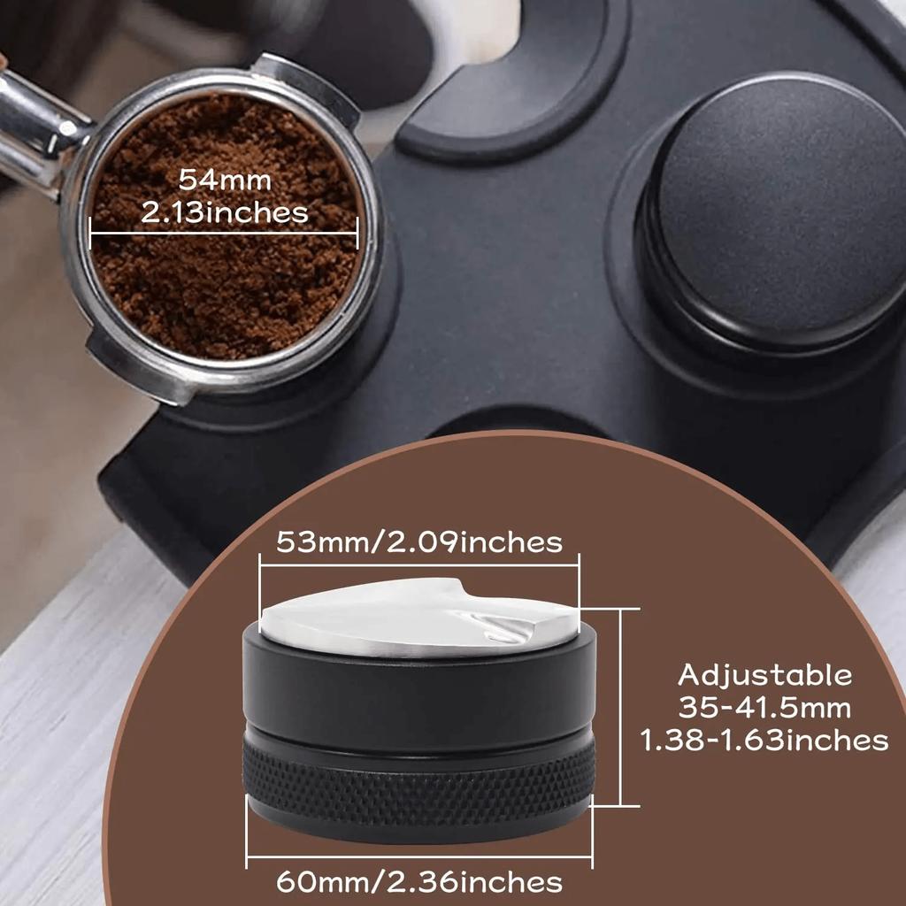 Coffee Distribution Tool Espresso Coffee Leveler Tool For Portafilter - Barista Espresso Accessories - Adjustable Depth Back To School