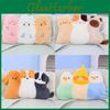 Animal Plush Toy Pillow Set With Polyester Fiber Filling For Home Decor And Napping