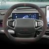 Suede Leather Car Steering Wheel Cover for Ford Tourneo Custom 2024 2025 Non-slip Car-styling Auto Accessories