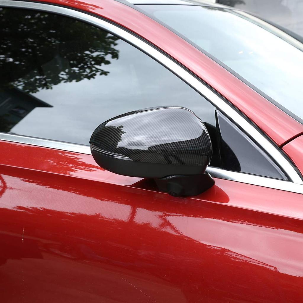 Set of Door and Side Mirror Covers for W177 Made of ABS Easy Exterior Custom Accessories Fiber 2-Piece Mercedes-Benz A-Class (2019) Material,