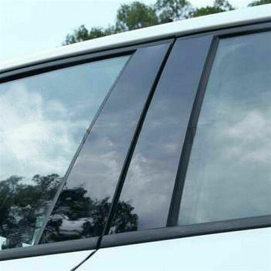 6 ks Černý kryt sloupků dveří a oken pro Jeep Grand Cherokee 2011-2021