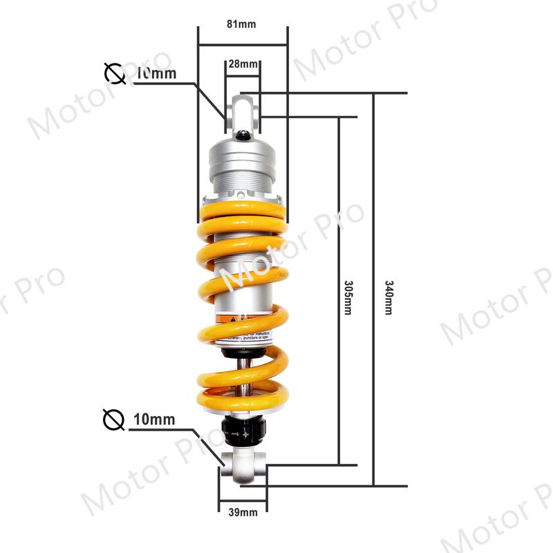 

For Honda NC700X NC 700 X / S 2012-2017 / NC 750 X / D INTEGRA 2014 - 2020 305mm Rear Suspension Adjustable Shock Absorbers