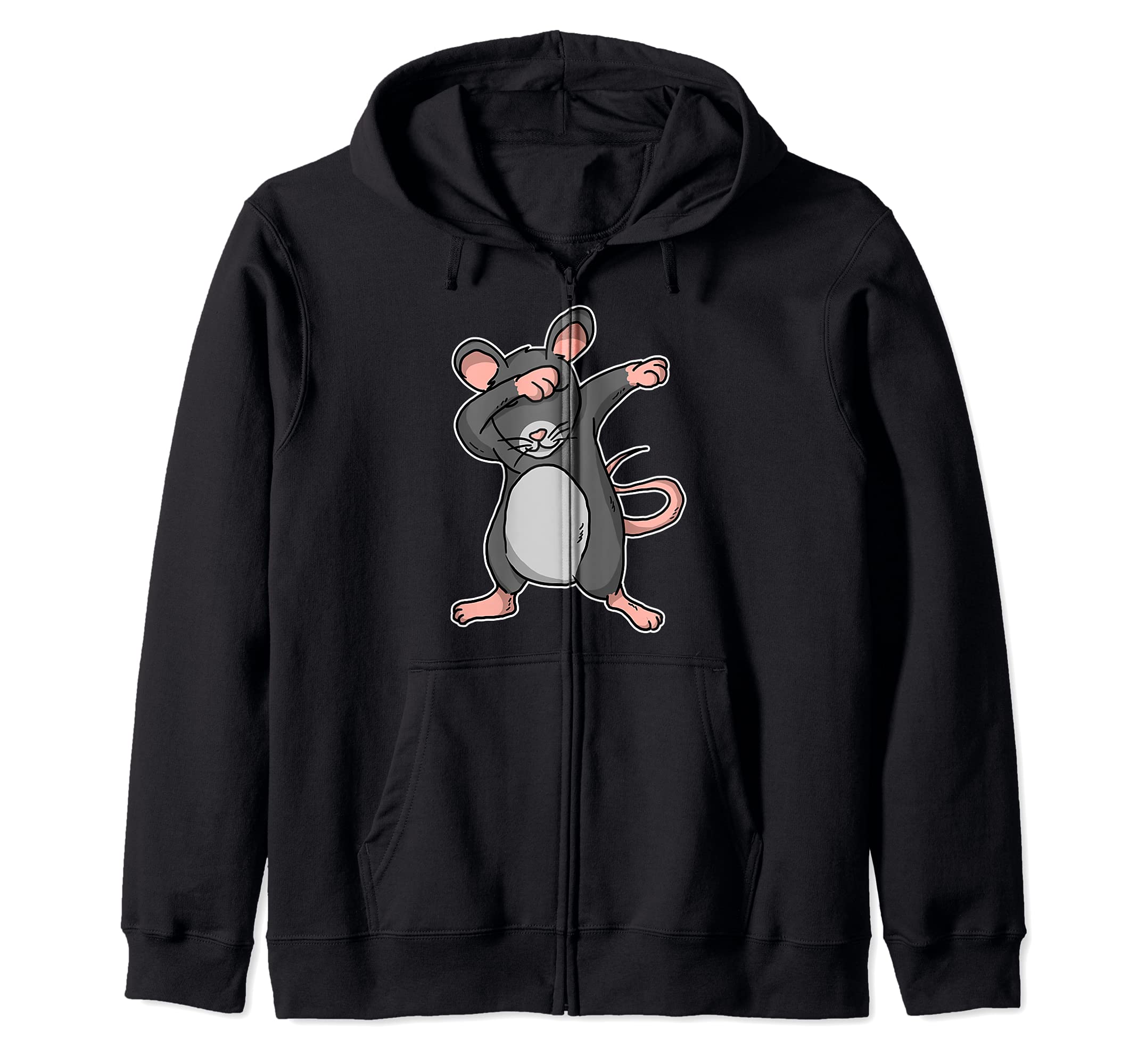 Dabbing Mouse (Mouse Lover s Dancing Mouse Gift) Zip Hoodie